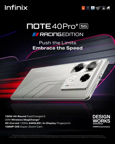Infinix Note 40 Pro 5G: 108MP Camera & MagCharge!
