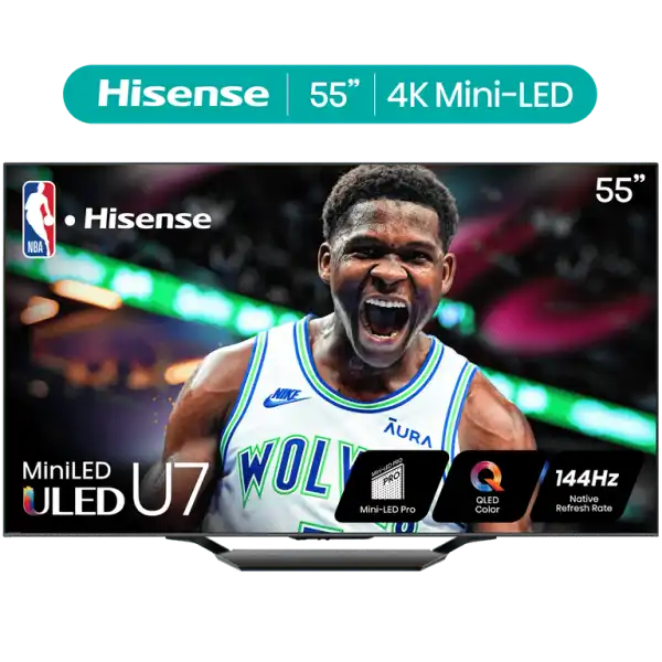 Hisense 55" ULED Mini-LED 4K TV: Dolby Vision Brilliance