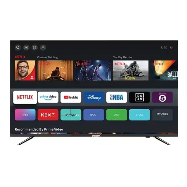 Vision Plus 55" 4K Smart TV - Frameless V+ OS