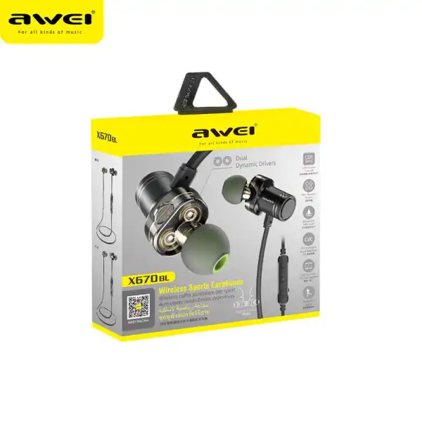 Awei X670 Sport Bluetooth Headphones | New CSR Model