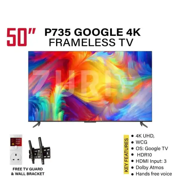 TCL P725 50" 4K UHD Google TV - See More!