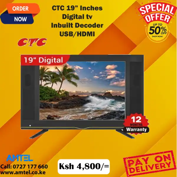 19 Inch CTC LED Digital TV - Affordable & Compact!